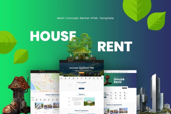 房屋租赁出售网站HTML模板16设计网精选 HouseRent