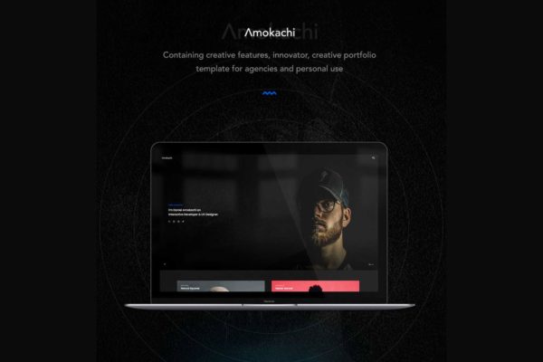 创意设计代理公司/工作室网站设计HTML模板普贤居精选 Amokachi &#8211; Creative Portfolio HTML Template