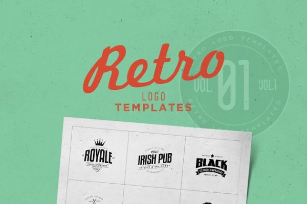 复古风格品牌专业Logo设计模板 Retro Logo Templates V.01