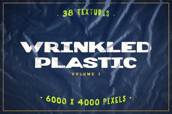 皱褶塑料纹理v1 Wrinkled Plastic Textures Volume 1