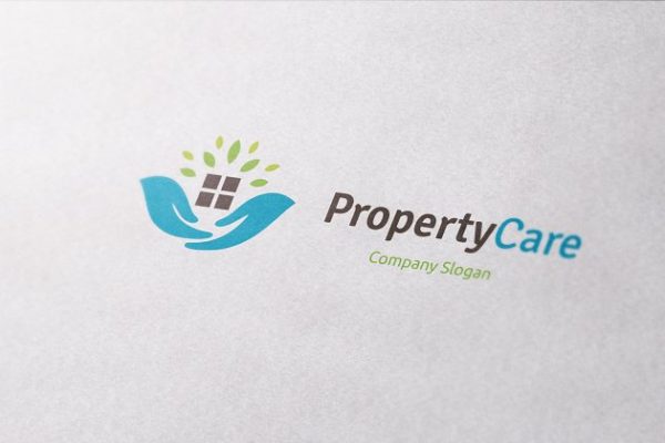 企业简易Logo展示模板  Property Care