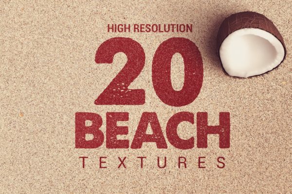 20款海滩沙滩沙子纹理背景素材 20 Beach Textures