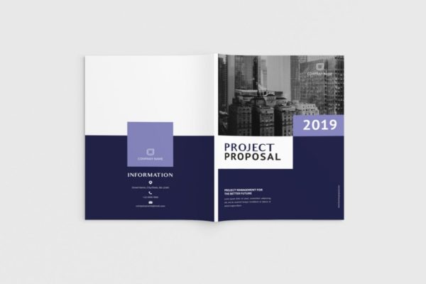 项目规划设计方案/项目解决方案画册设计模板 Exposina &#8211; A4 Business Brochure Template