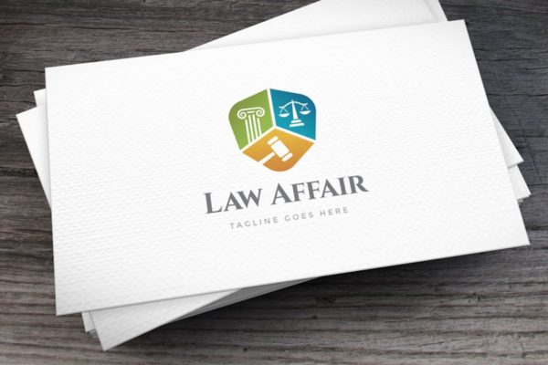 律师事务所法律顾问企业品牌Logo模板 Law Affair Logo Template