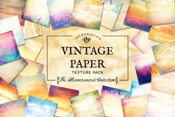 复古风格纸张纹理合集 Vintage Paper Textures Heavenward