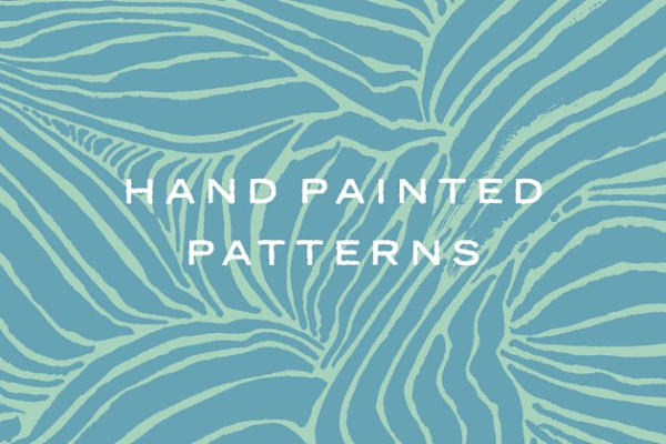 矢量手绘纹理/图案集合  Vector Hand Painted Patterns