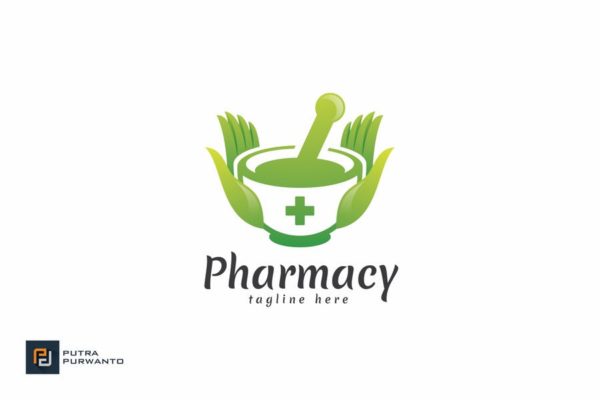 药房商标品牌Logo设计16设计网精选模板 Pharmacy &#8211; Logo Template