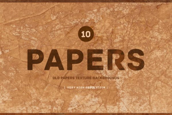 老旧复古纸张纹理背景套装v1 Old Papers  Texture Backgrounds V01