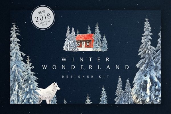 冬季仙境圣诞节新年设计套装 Winter Wonderland Designer Kit