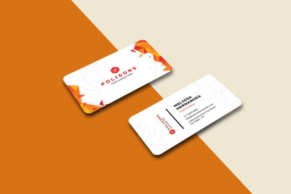 创意横版圆角企业16素材网精选名片模板 Business Card