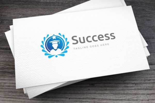 成功考试培训主题Logo模板 Success Logo Template