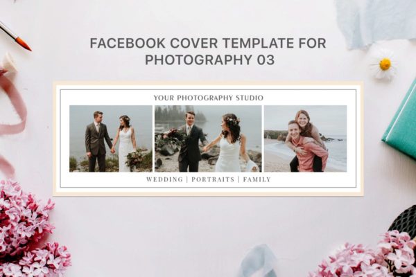 Facebook封面摄影照片模板16素材网精选03 Facebook Cover Template for Photography 03