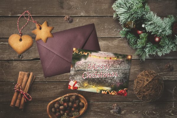 淳朴乡村风格圣诞节贺卡设计模板 Christmas &#8211; Greeting Card