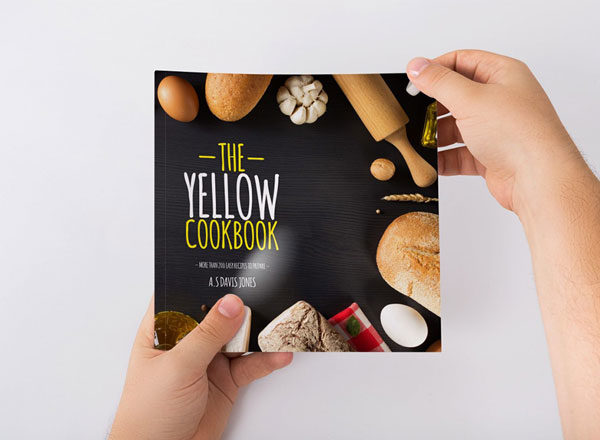 黄色调菜谱食谱模板 Yellow Cookbook, Free Bakery CookBook Template for InDesign