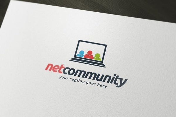 网络社区社交类logo模板 Net Community Logo Template