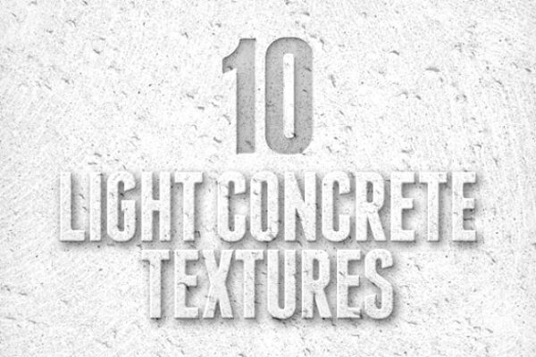轻质混凝土纹理素材包 Light Concrete Textures Pack 1
