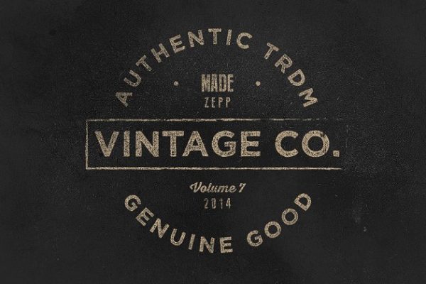 一批复古标签及Logo模板素材 Vintage Labels &#038; Logos Vol.7