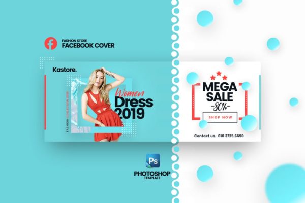 Kastore-时尚服饰促销广告Facebook封面设计模板16素材网精选 Kastore &#8211; Fashion Store Facebook Cover template