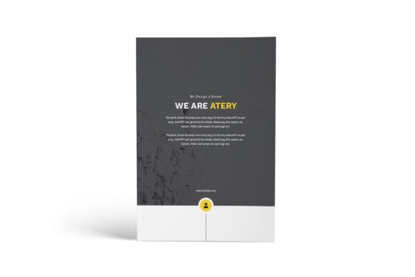 A4尺寸规格个人简历画册设计模板 Atery Resume CV A4 Brochure Template