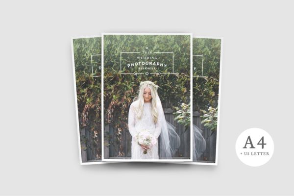 婚纱摄影艺术照相册INDD模板 WANDERERS Photography Brochure