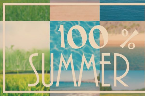 夏日气氛肌理纹理背景图片素材合集 Set of summer backgrounds