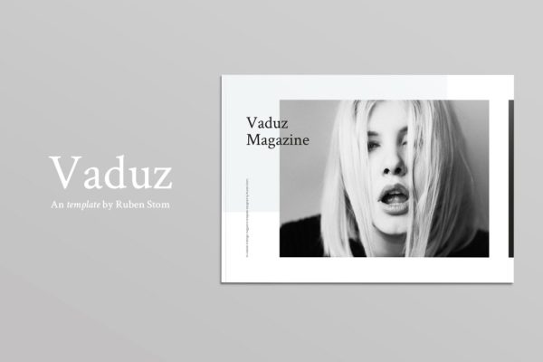 现代摄影艺术杂志模板 Vaduz Magazine Template
