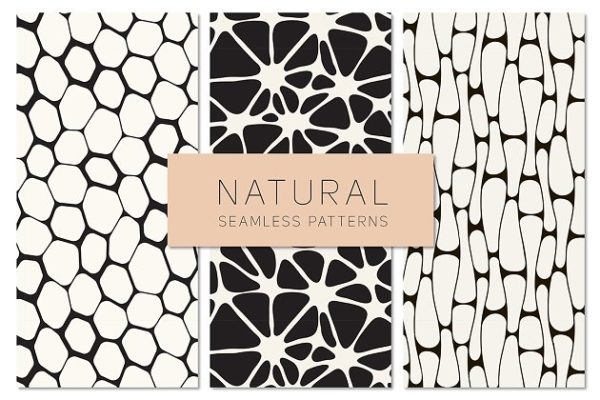 自然规则图案无缝纹理 Natural Seamless Patterns Set 2
