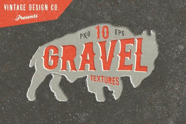 复古做旧风格沙砾沙子效果背景纹理 10 Gravel Textures