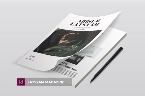 时尚主题素材天下精选杂志版式设计INDD模板 Latsyam | Magazine Template