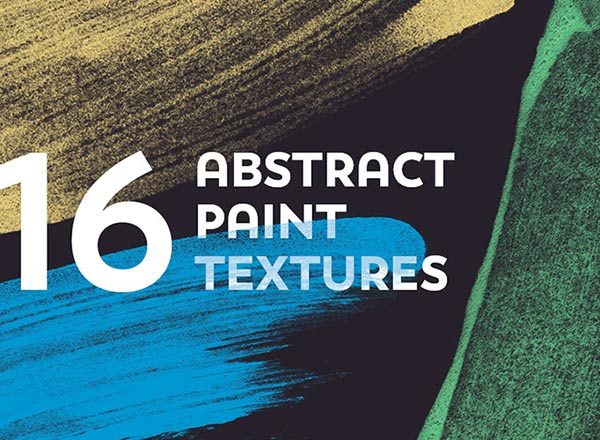 独特的自然水彩抽象纹理 16 Abstract Paint Textures