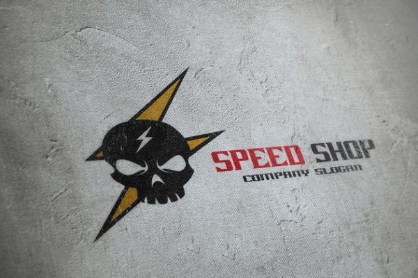 快递/速递企业Logo模板  Speed Shop Logo