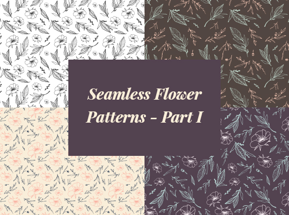 花卉图案无缝背景素材合集v1 Seamless Flower Patterns &#8211; Part I