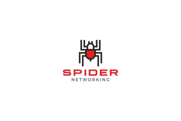 蜘蛛图形创意Logo设计模板 Spider Logo