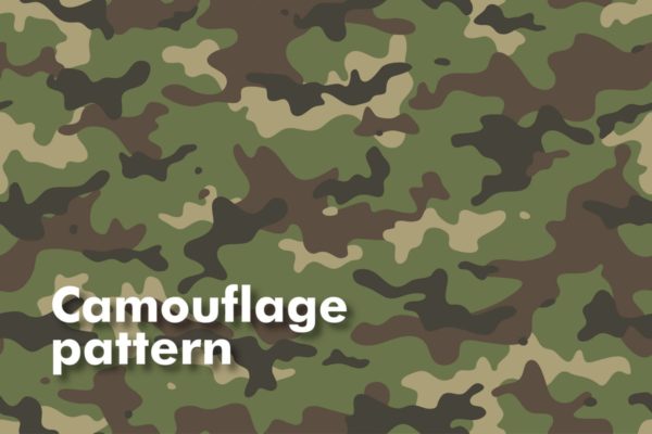 军队服装迷彩无缝纹理 Camouflage Seamless Patterns