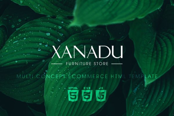 现代家具网上商城HTML模板16设计网精选下载 Xanadu | Multi Concept eCommerce HTML Template