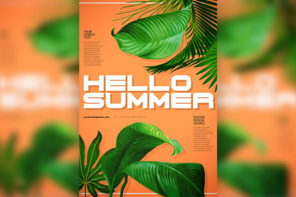 多用途夏季主题创意海报设计模板