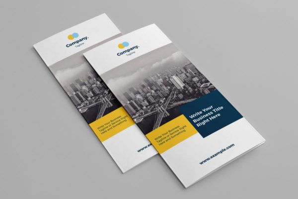 企业公司折页宣传册设计模板 Business Brochure