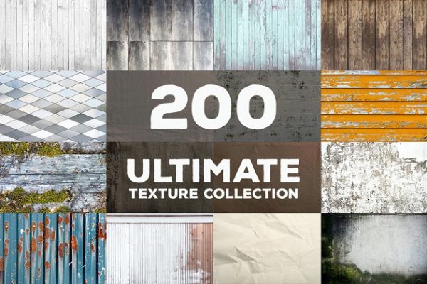 极力推荐：200款超清各种类型纹理合集 Ultimate Textures Package