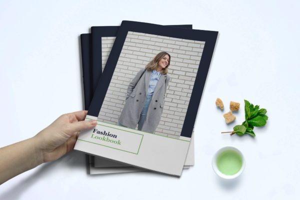 时装订货画册/新品上市产品普贤居精选目录设计模板v1 Fashion Lookbook Template
