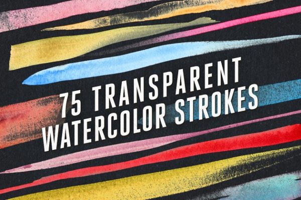 75款透明水彩笔画 75 Transparent Watercolor Strokes