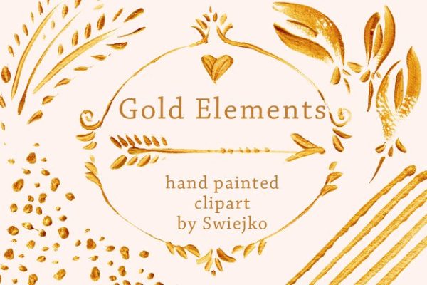 黄金设计元素合集 Gold Design Elements