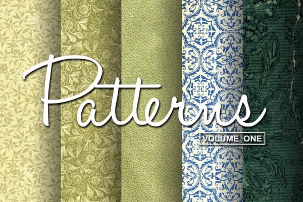 复古织物花纹纹理 Patterns &#8211