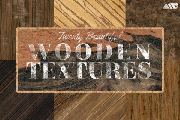 20款实物取材古香古色木纹 20 Wood Textures Pack