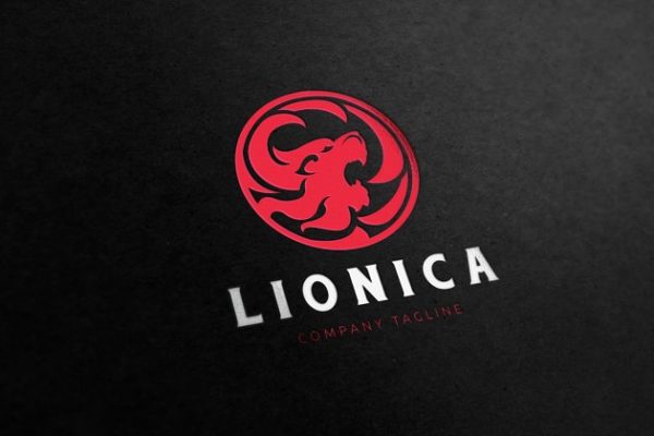 狮子图形Logo模板 Lion Logo
