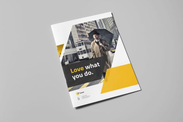商务企业公司宣传竖版画册设计模板 Colorado Brochure