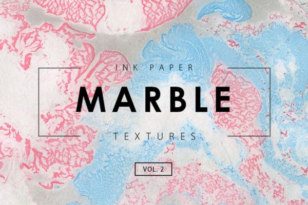 大理石涂料水彩纹理套装V2 Marble Ink Textures 2