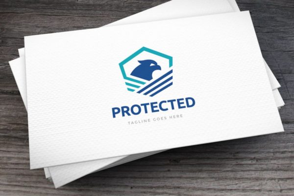 安全防护行业品牌Logo模板 Protected Logo Template