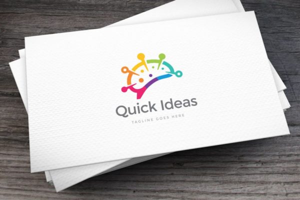 快速创意思维抽象Logo设计模板 Quick Ideas Logo Template