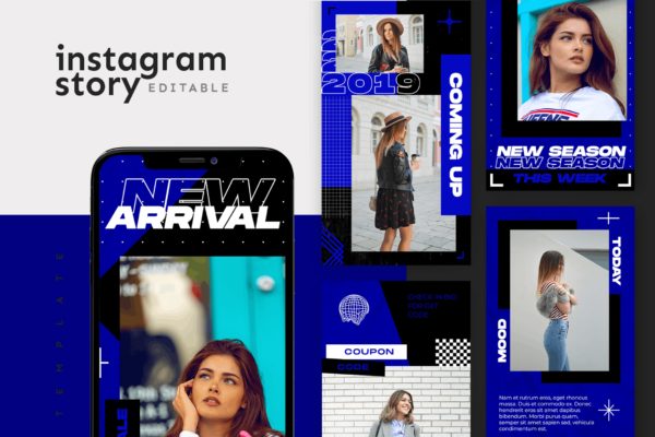 Instagram社交平台新品发布推广设计模板16设计网精选 Instagram Story Template