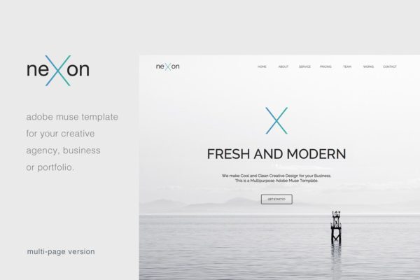多用途网站创意设计Muse模板16素材网精选 NeXon &#8211; Multipage Creative Muse